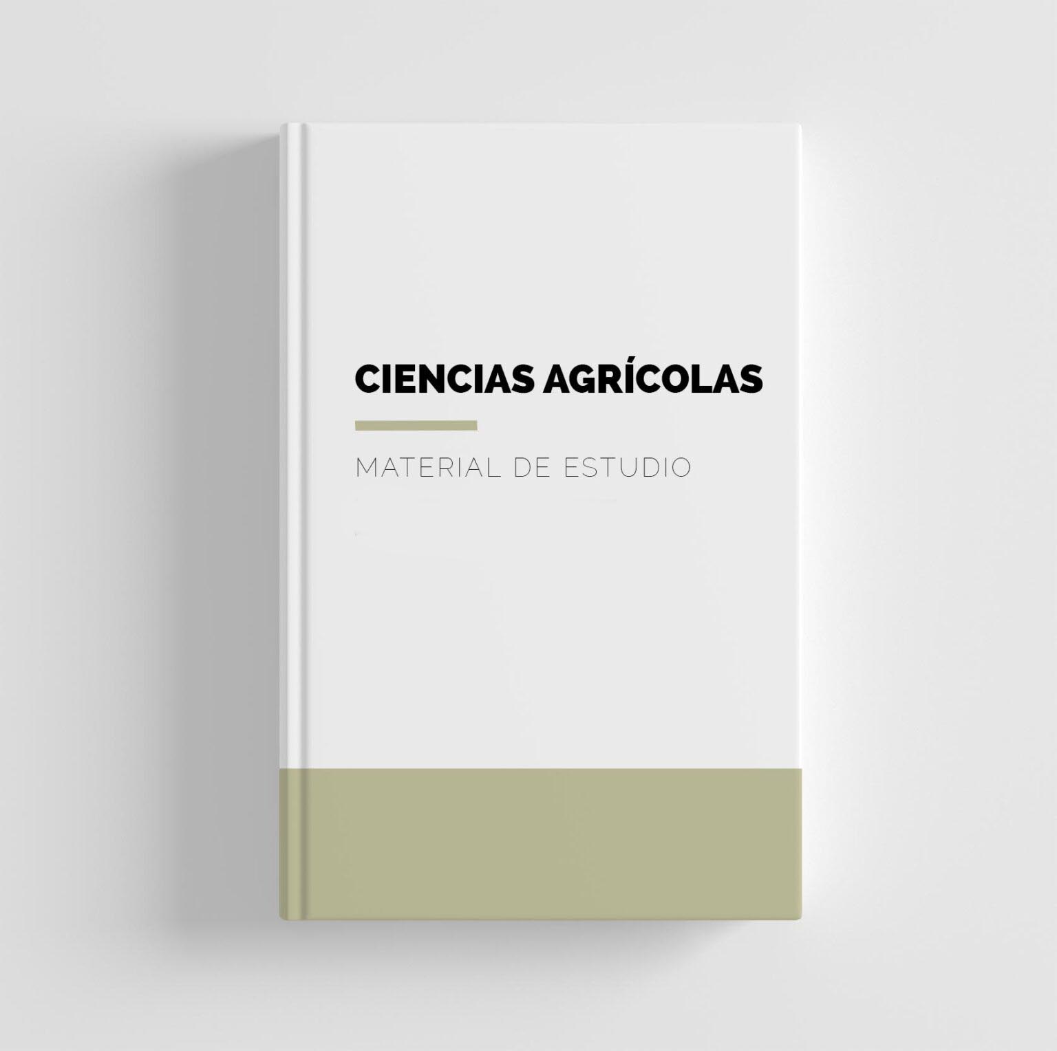 Imagen ilustrativa de un libro cuya portada contiene el texto ciencias agricolas