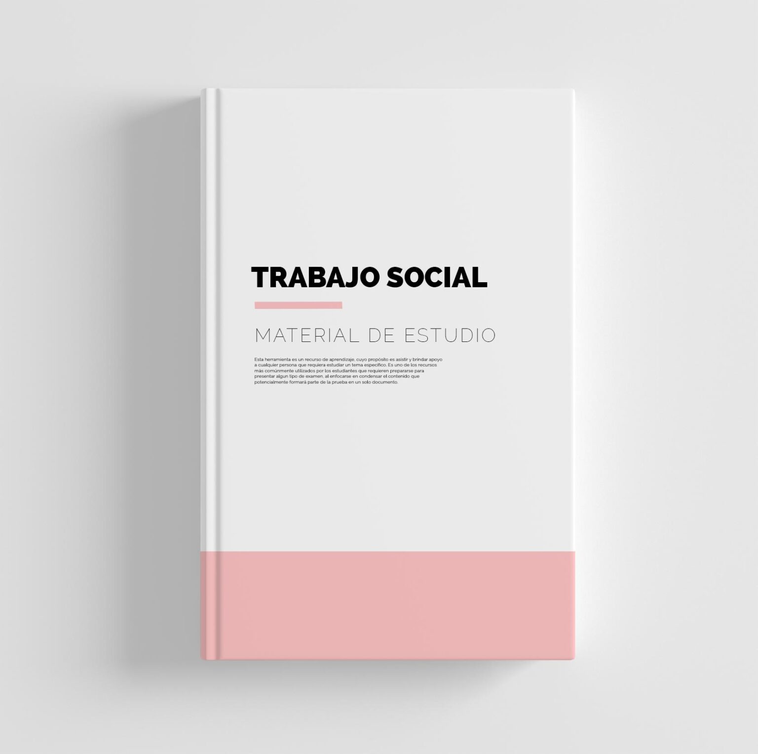 Portada de un libro blanco ilustrativo de la licenciatura en trabajo social