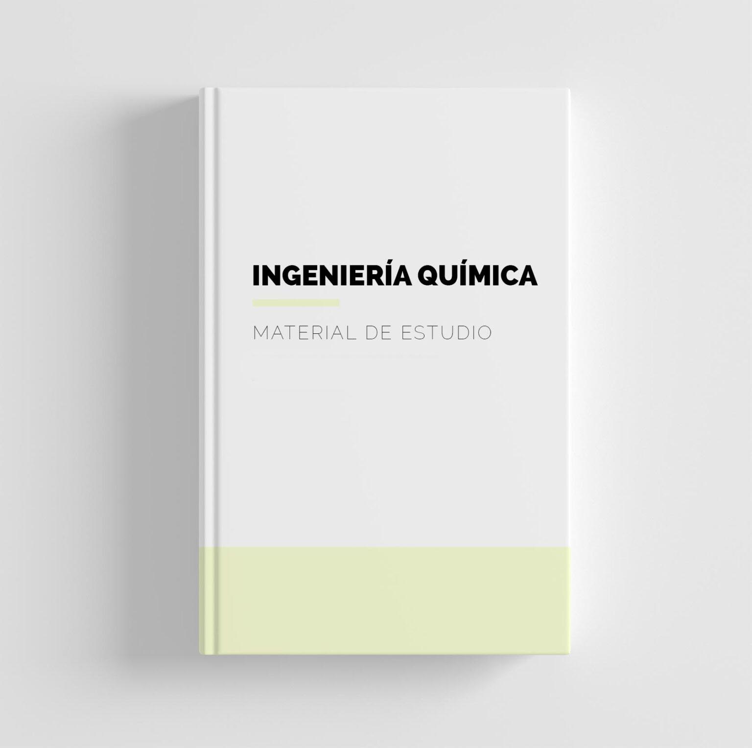 Fotografía que contiene un libro color blanco, este libro es de ingeniería quimica