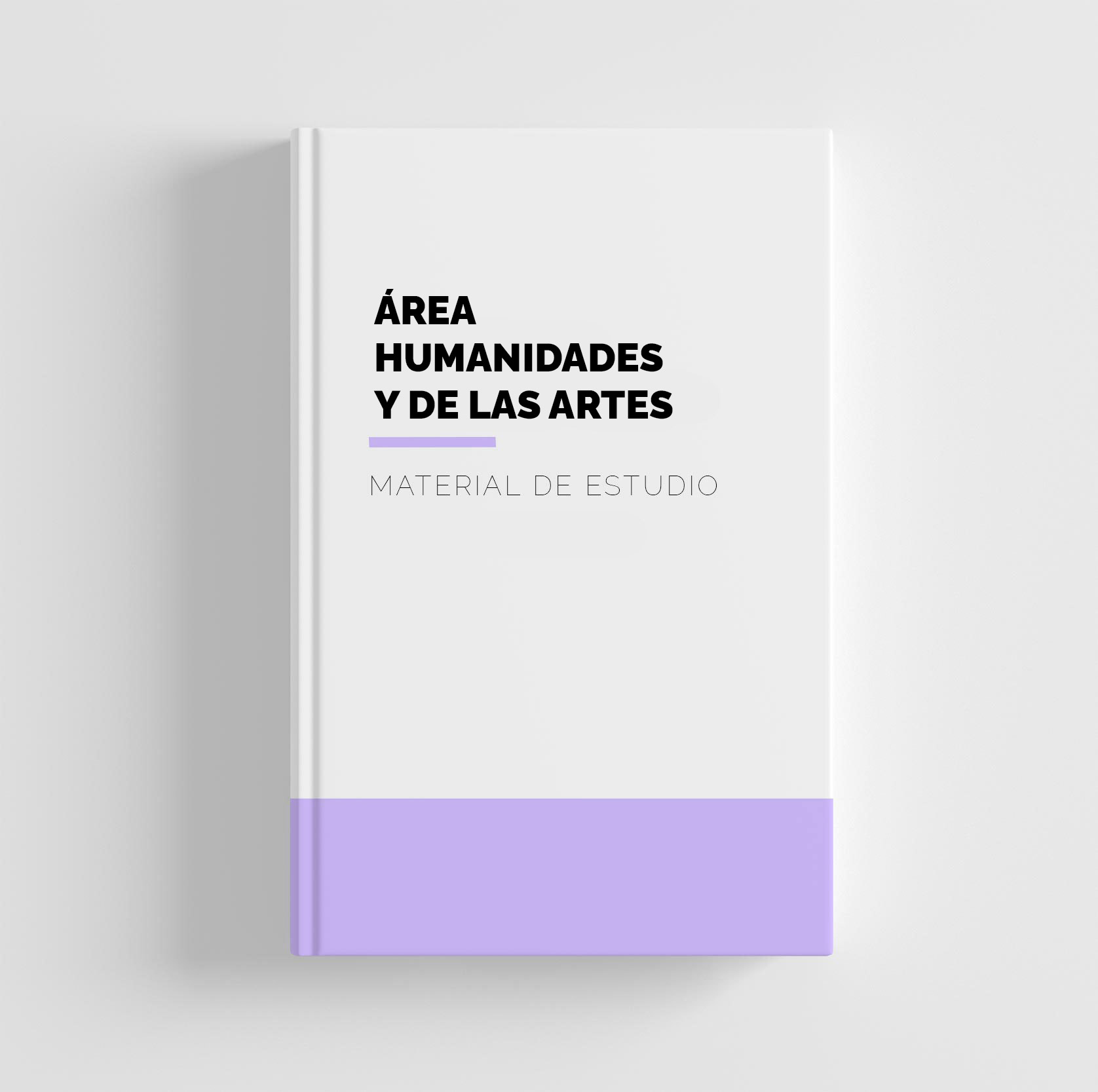 Libro con la portada donde esta escrito un texto que dice area humanidades y de las artes